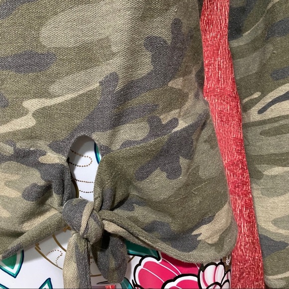 Alya Camouflage Long Sleeve Front Tie - Picture 3 of 5